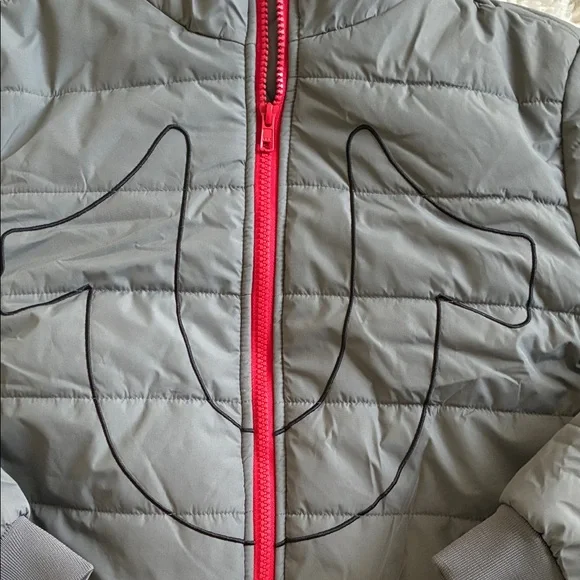 True Religion Gray and Red Kids Puffer Jacket - Picture 2 of 10